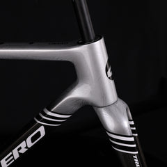 ICAN Graro gravel bike frame in ice crack paintjob