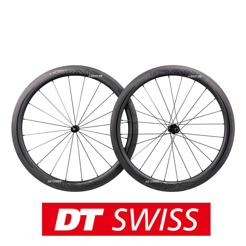 ICAN AERO 50 Carbon Wheelset DT Swiss 240S/350S Hub Sapim CX-Ray