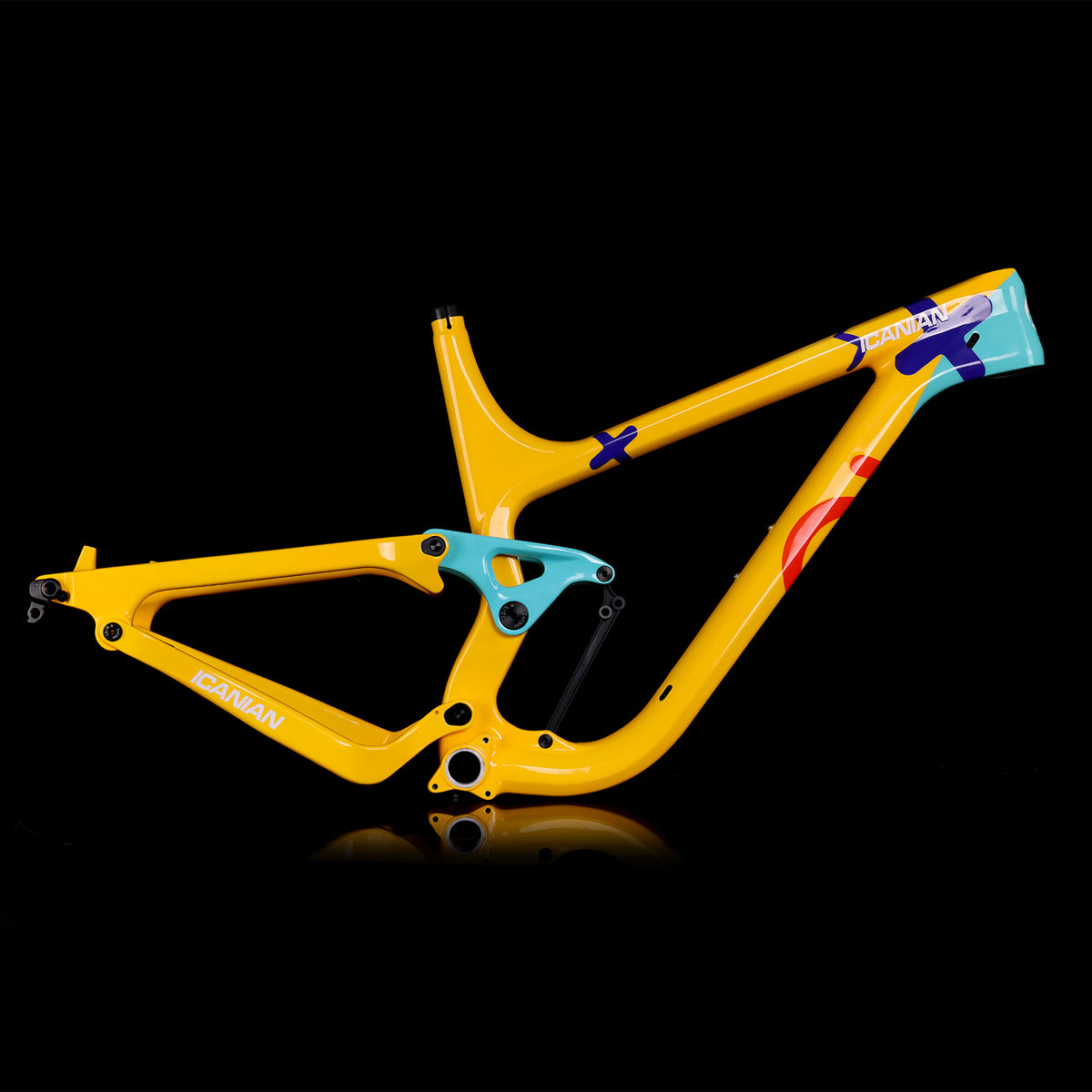 Available Painted Enduro MTB Frame P9 - ICAN Wheels