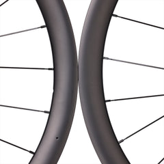 ICAN Carbon Road Disc Wheelset 40mm Clincher Tubeless Ready 28mm