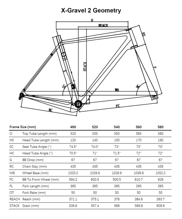 Upgraded Internal Routing X-Gravel Bike Frame US