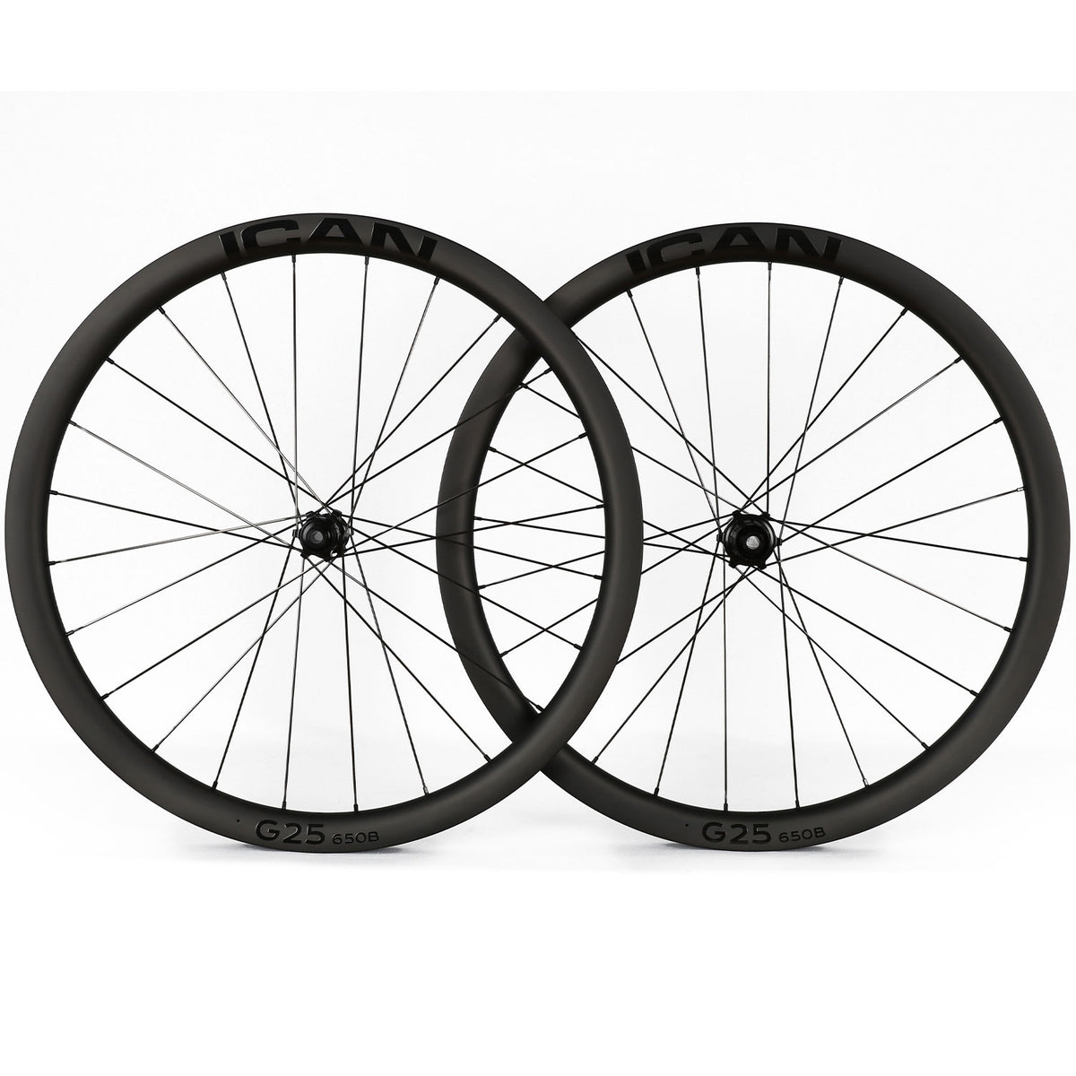 ICAN 650B G25 carbon gravel wheelset Fit Max 50mm Tire ICAN Wheels