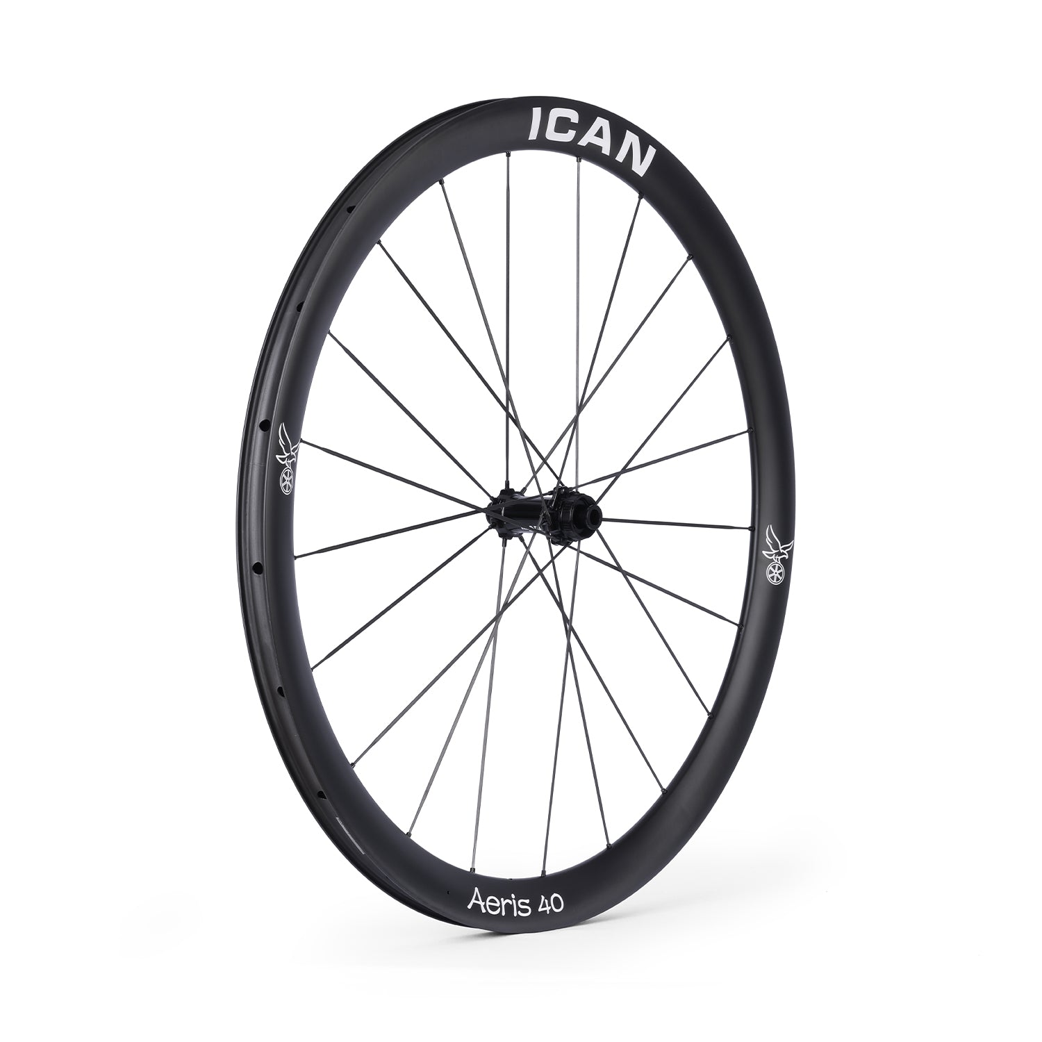 ICAN Aeris 40 disc carbone spoke wheelset 45T ratchet