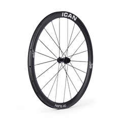 ICAN Aeris 40 disc carbone spoke wheelset 45T ratchet