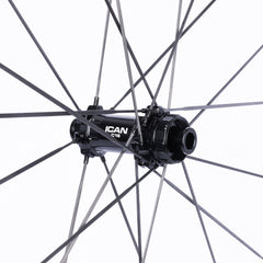 パーツ ICAN Aero 45 Disc ICAN Aeris 40 Disc Carbon Spoke Wheels Clincher Tubeless Ready C16