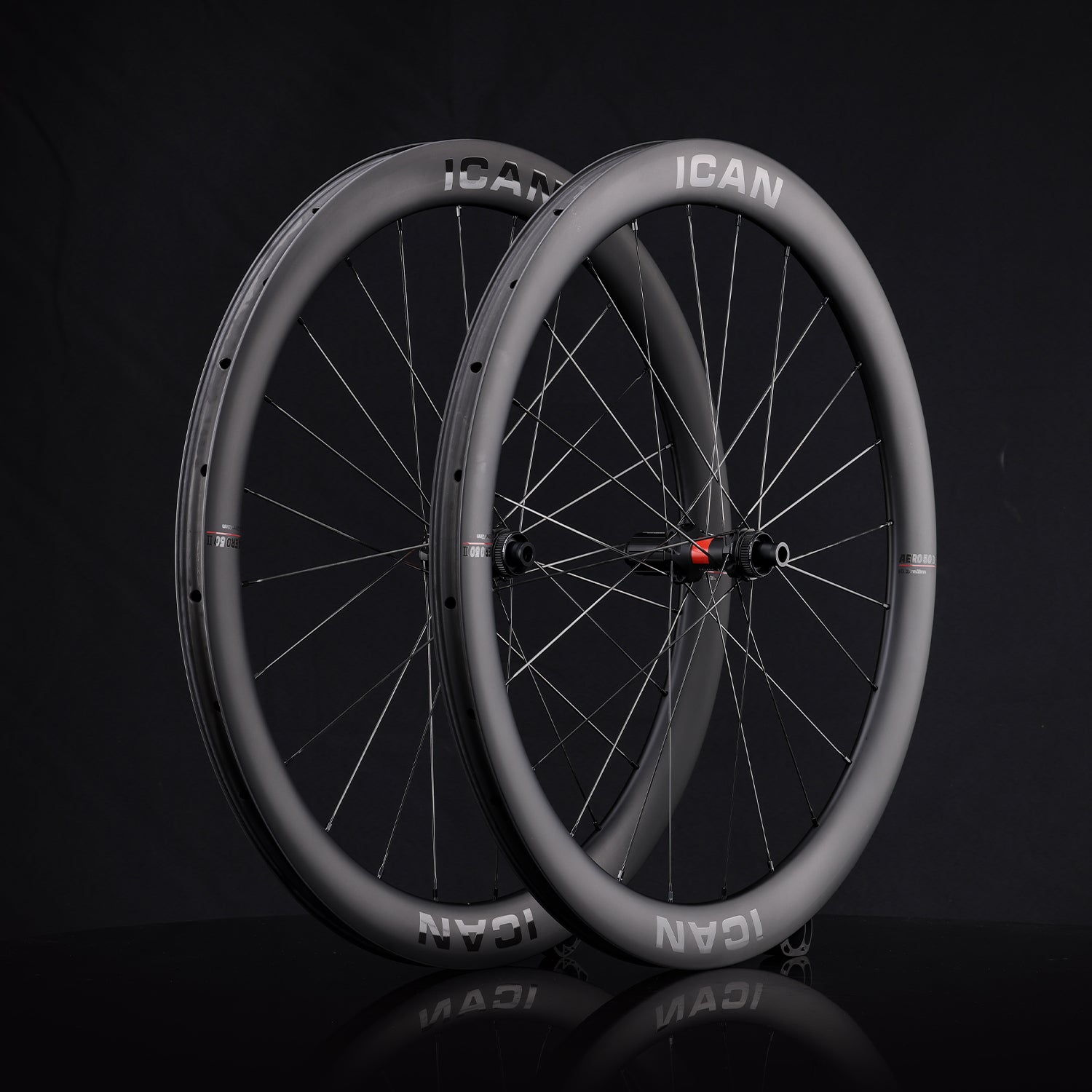 ICAN Carbon Disc Wheels AERO 50 II for Disc Road Bike and
