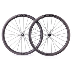 ICAN hooked gravel wheels 70C G24 SL with DT Swiss hubs