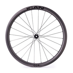 ICAN hooked gravel wheels 70C G24 SL with DT Swiss hubs