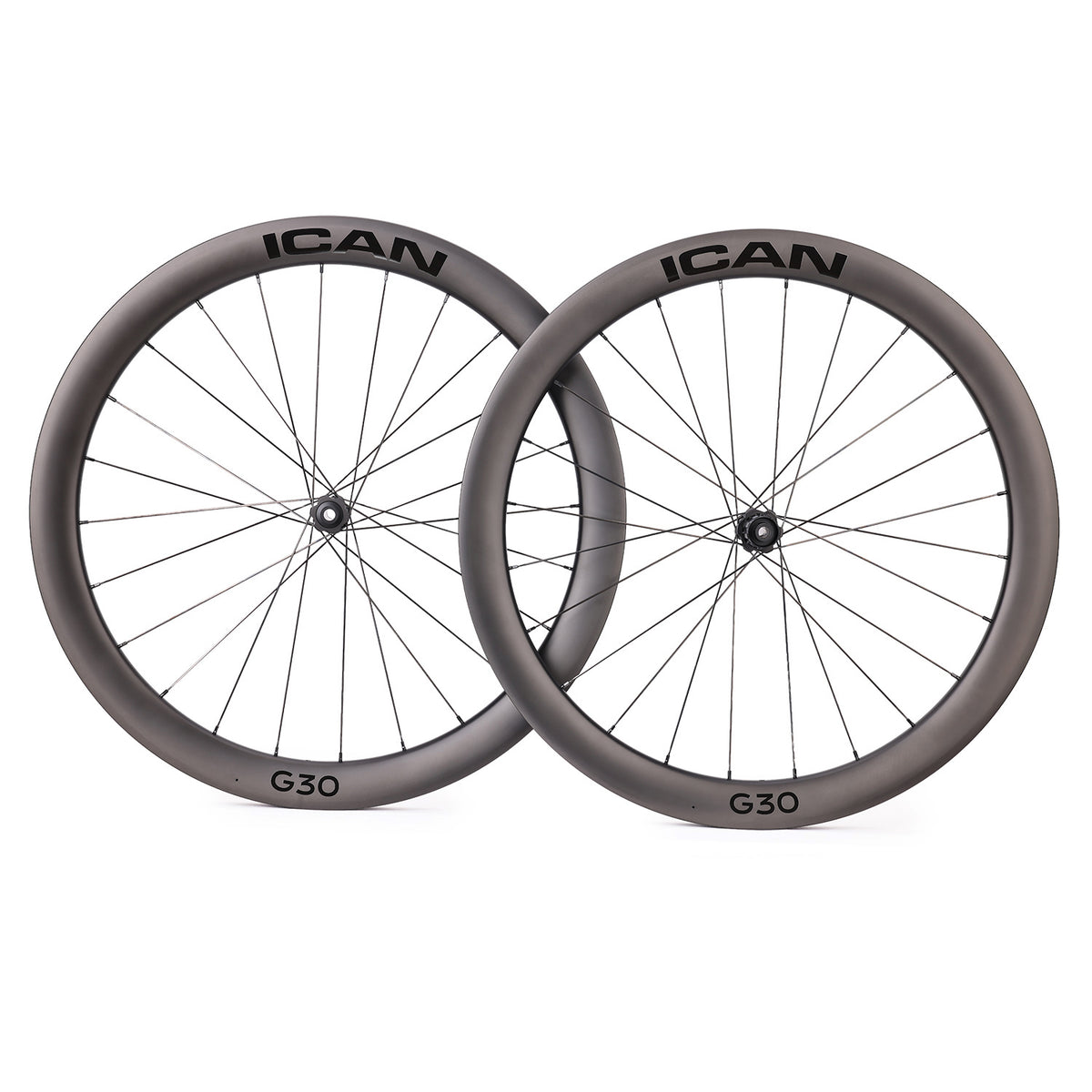 ICAN G30 gravel wheels with 36T ratchet system DT Swiss hubs