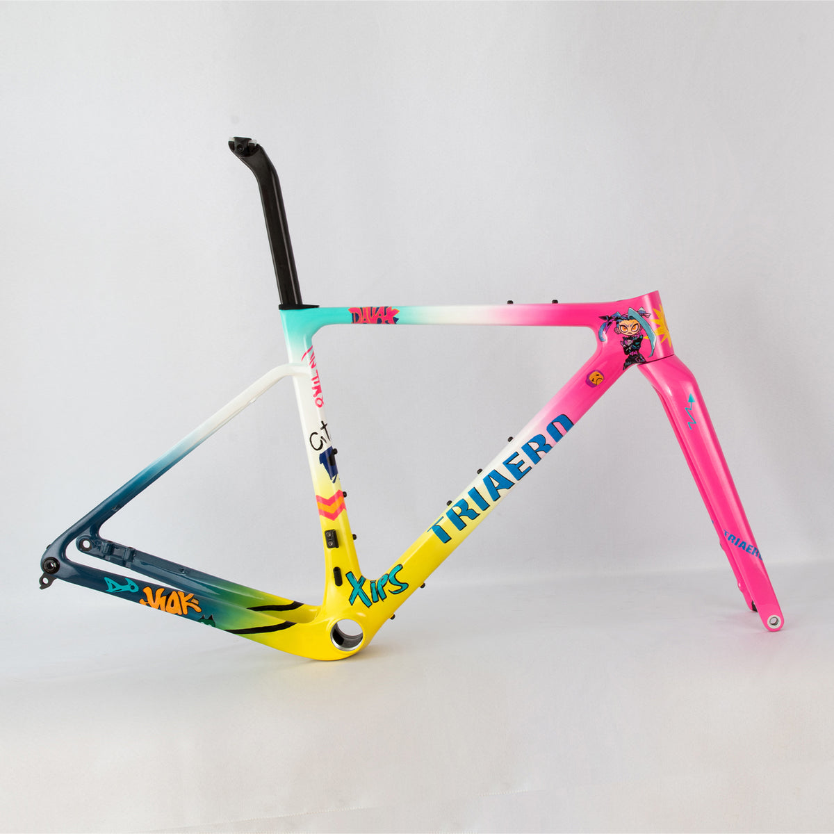 ICAN Graro UCI gravel bike frame without bolts