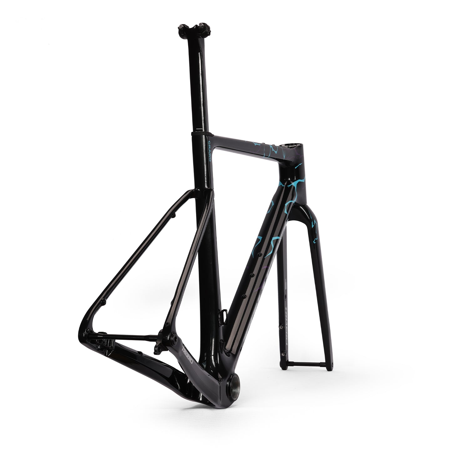 ICAN Graro UCI gravel bike frame without bolts 0mm offset seat post