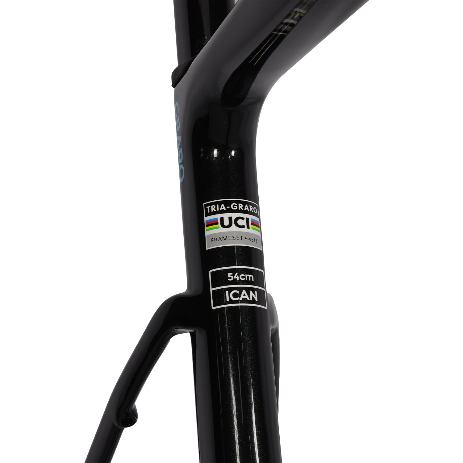 ICAN Graro UCI gravel bike frame without bolts 0mm offset seat post