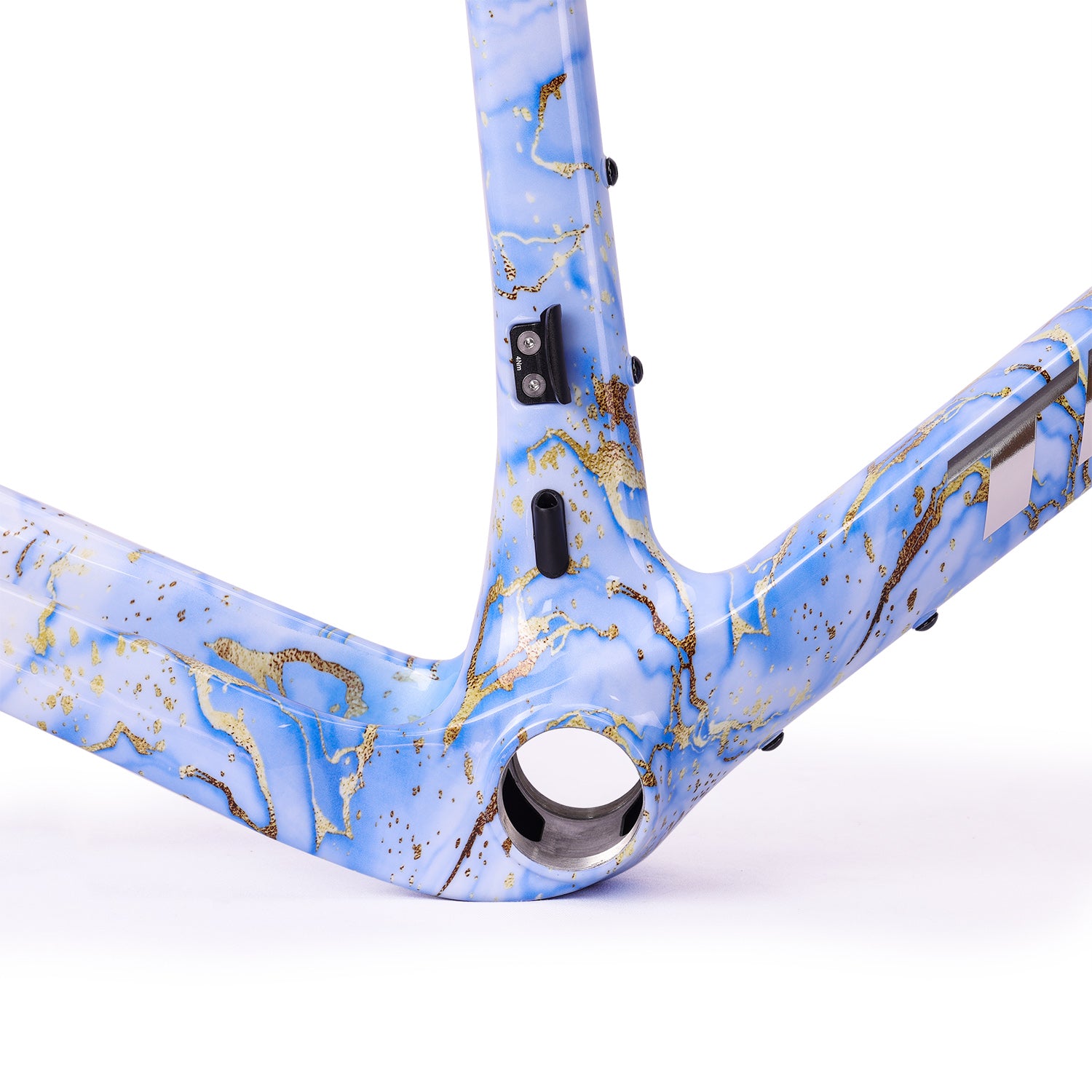 ICAN Graro UCI gravel bike frame without bolts 0mm offset seat post