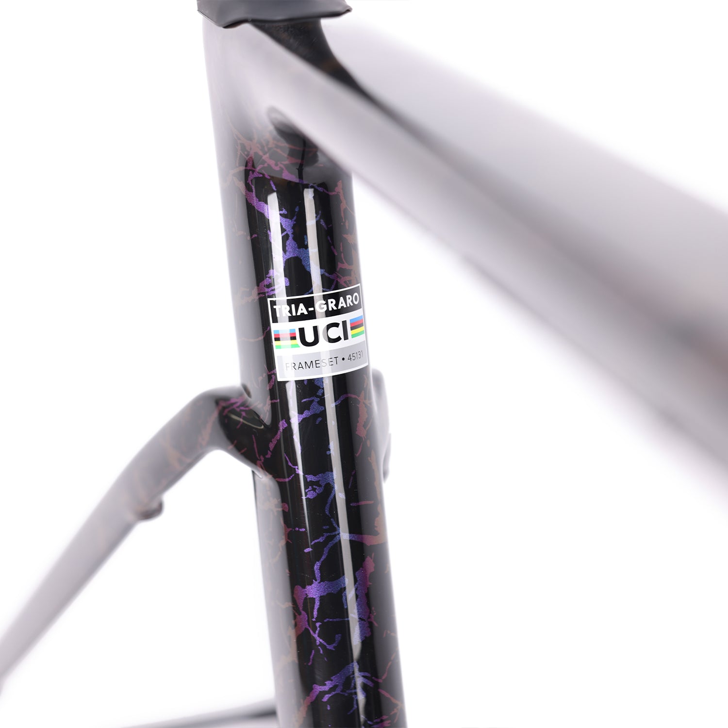 ICAN Graro UCI gravel bike frame without bolts 0mm offset seat post