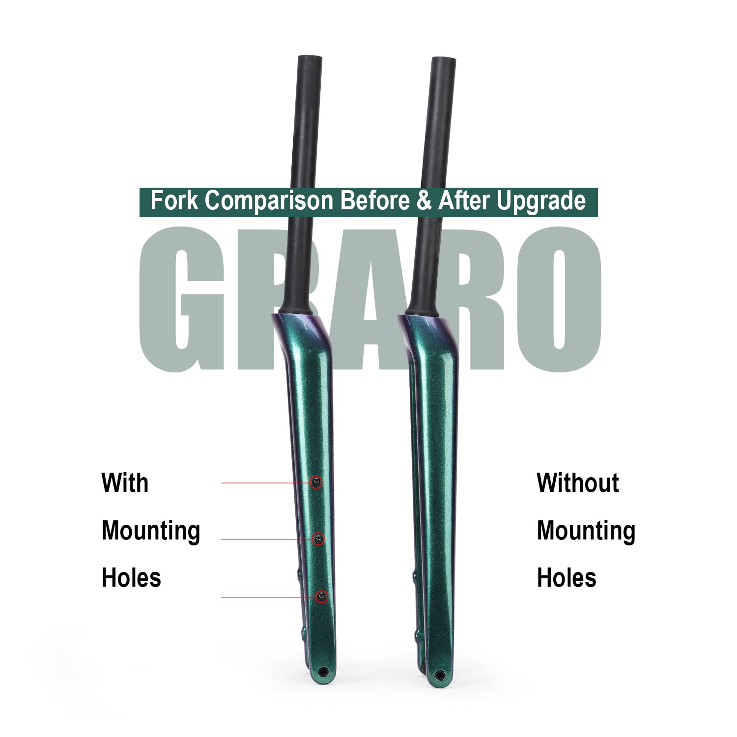 ICAN Graro gravel frameset from an alternate side angle