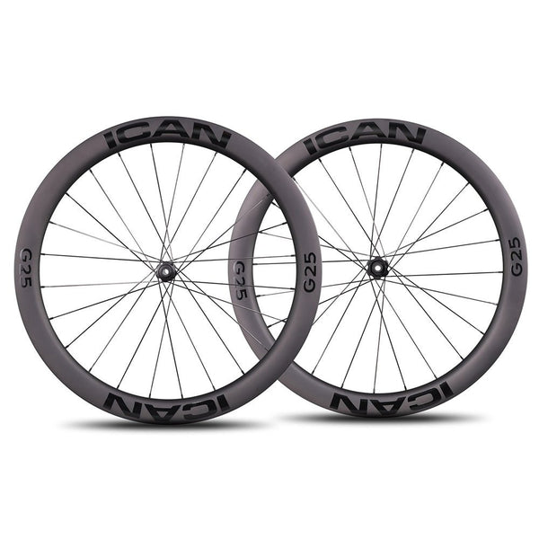 ICAN carbon gravel wheels 700C G25 with DT Swiss hub 