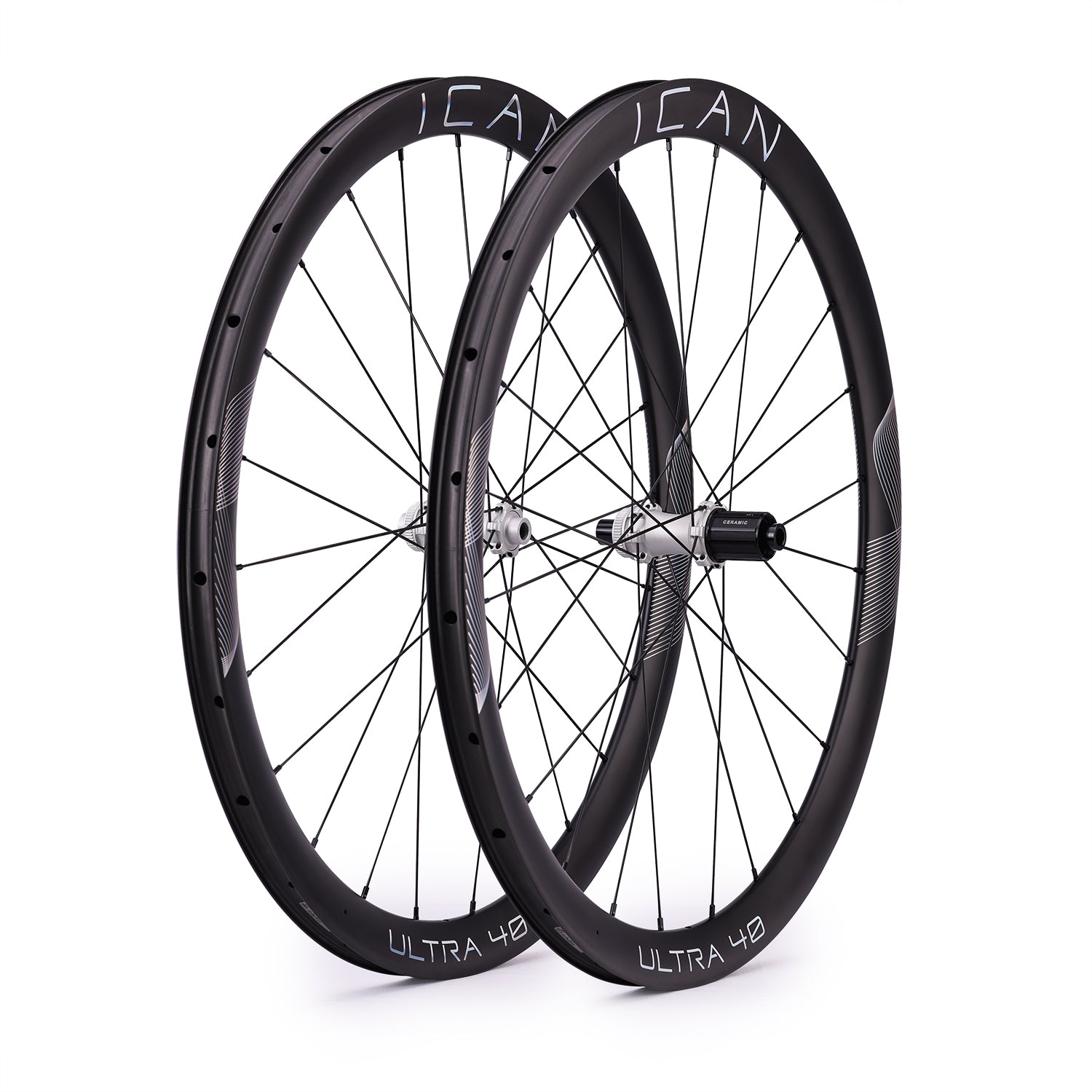 ICAN ULTRA 40 carbon disc wheels with ceramic bearings