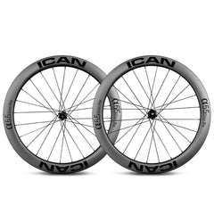 ICAN AERO 55 Road Disc Wheels Clincher Tubeless Ready Novatec 