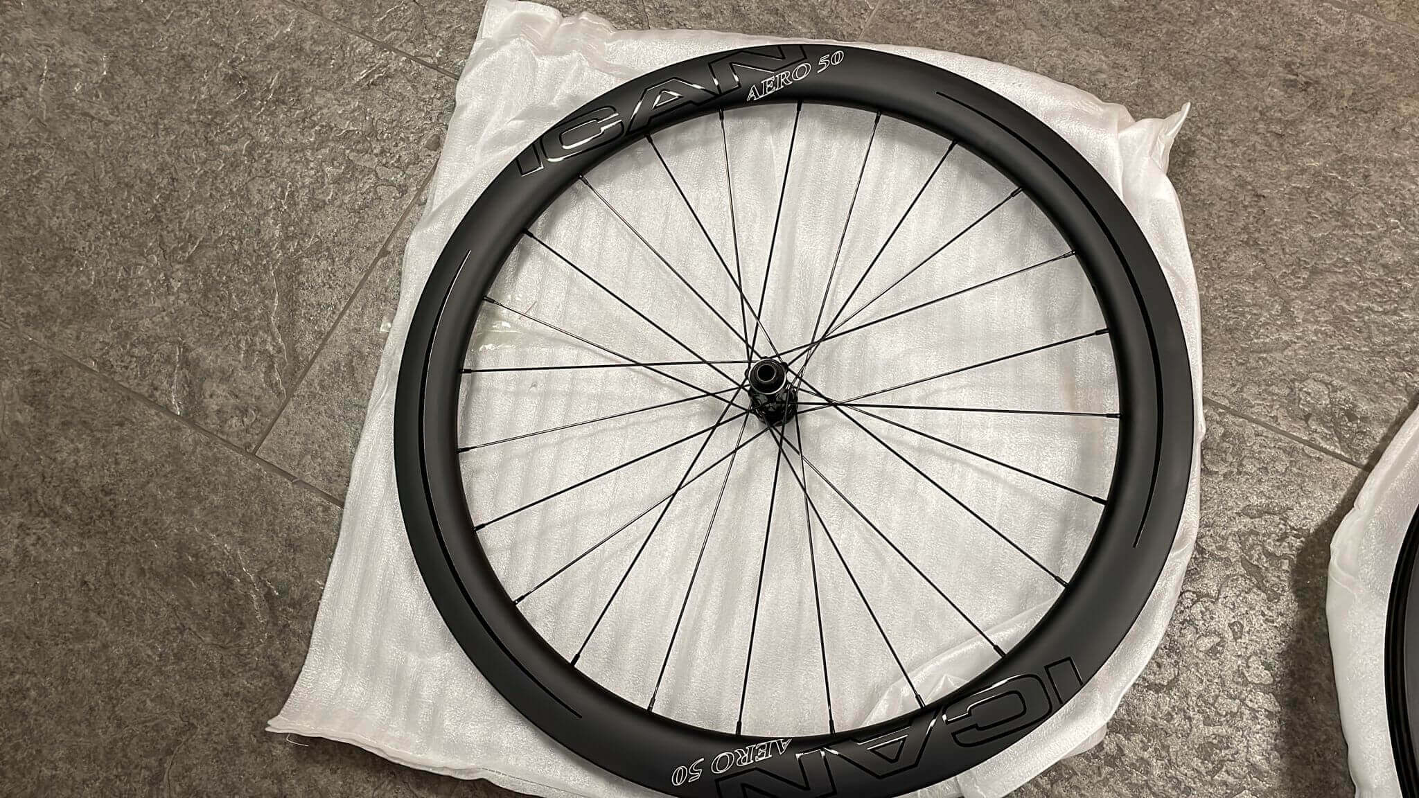 ICAN AERO 50 Disc Wheels Clincher Tubeless Ready D01 Hubs 12x100mm