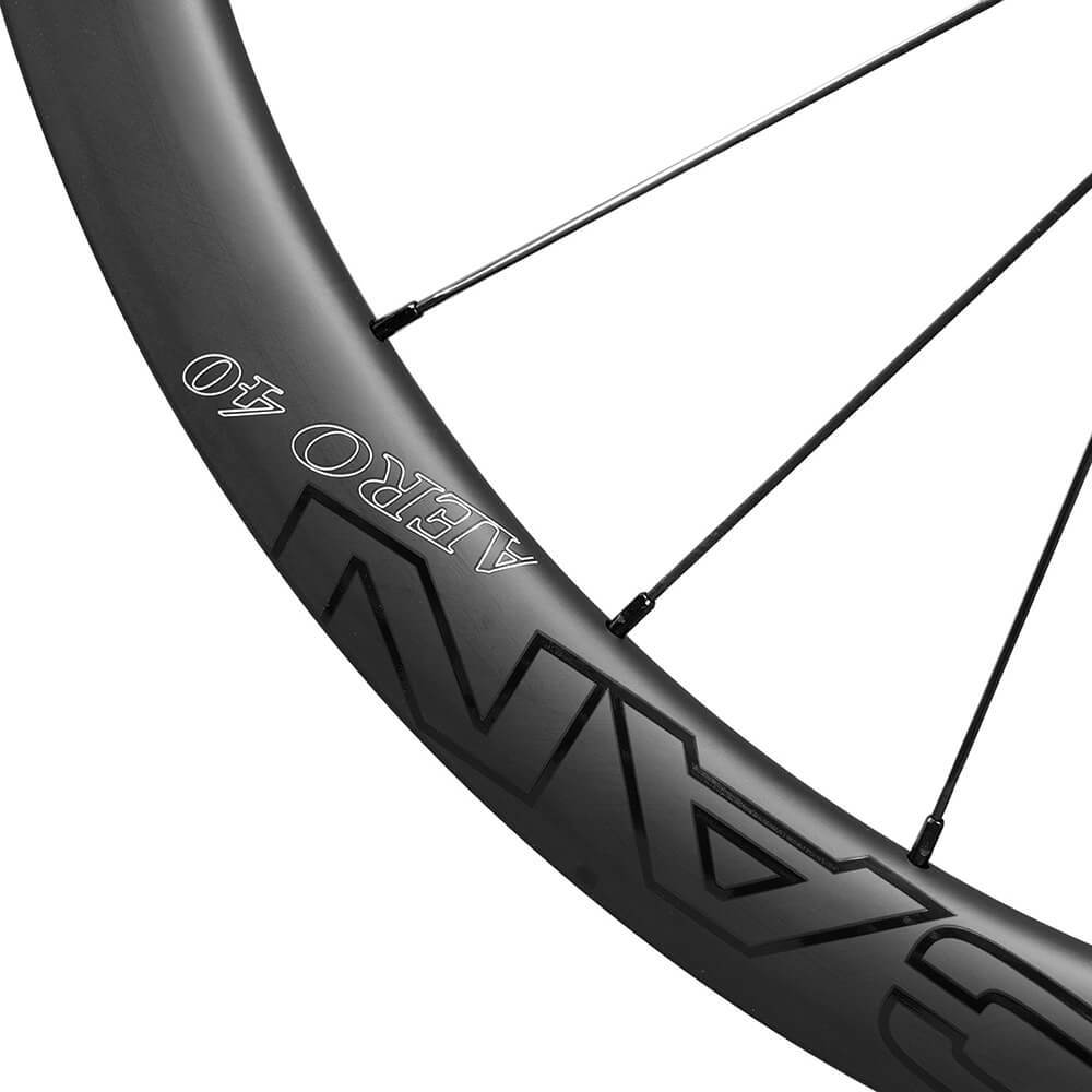 ICAN AERO 40 Road Disc Wheels Clincher Tubeless Ready Novatec