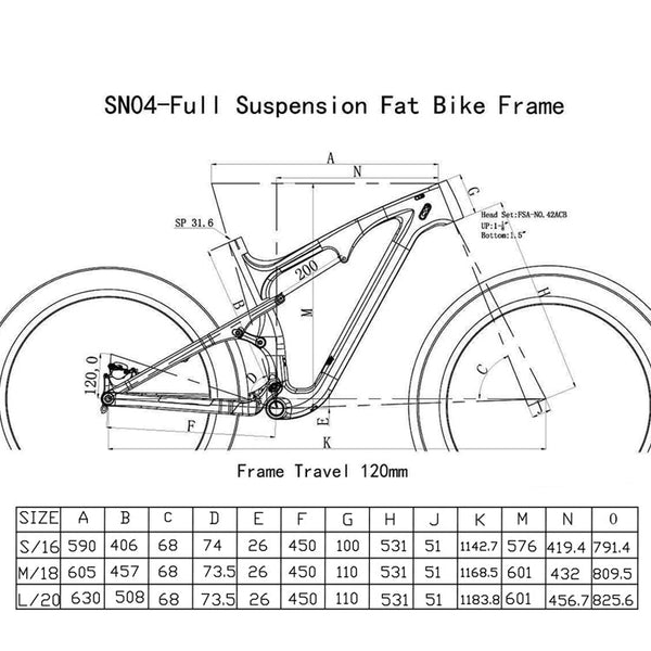 Fat Bike Frame SN04