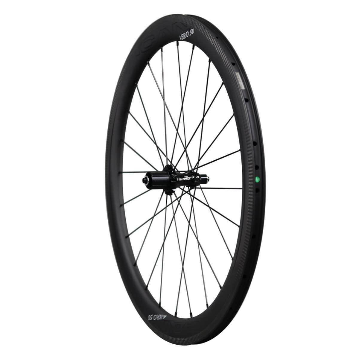 ICAN AERO 50 Road Bike Wheels Tubeless Ready Rim Brake | ICAN Wheels